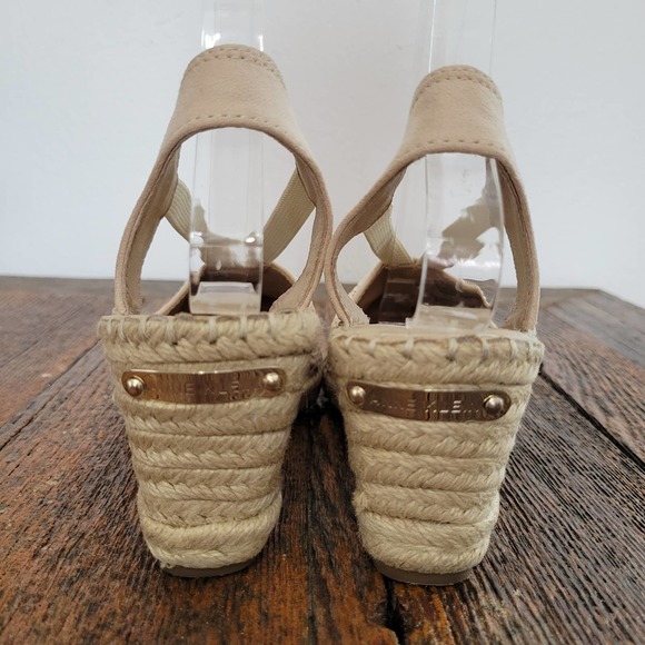 Anne Klein 'Abbey' iFlex Mermaid Flip Sequin Espadrille Platform Wedge Slingback - Picture 7 of 10